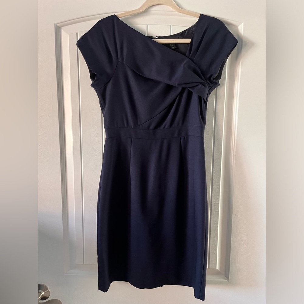 Deep blue wool J. Crew dress. Size 0.